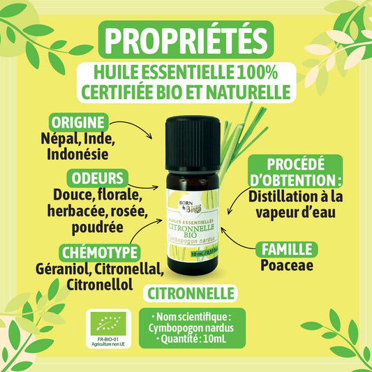 Huile essentielle Citronnelle Certifiée Bio-1
